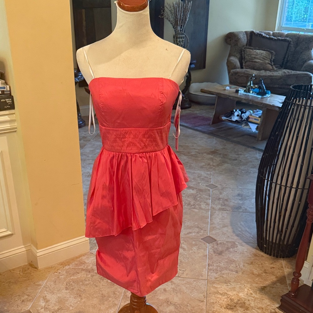 Decode Pink Asymmetrical Cocktail Dress